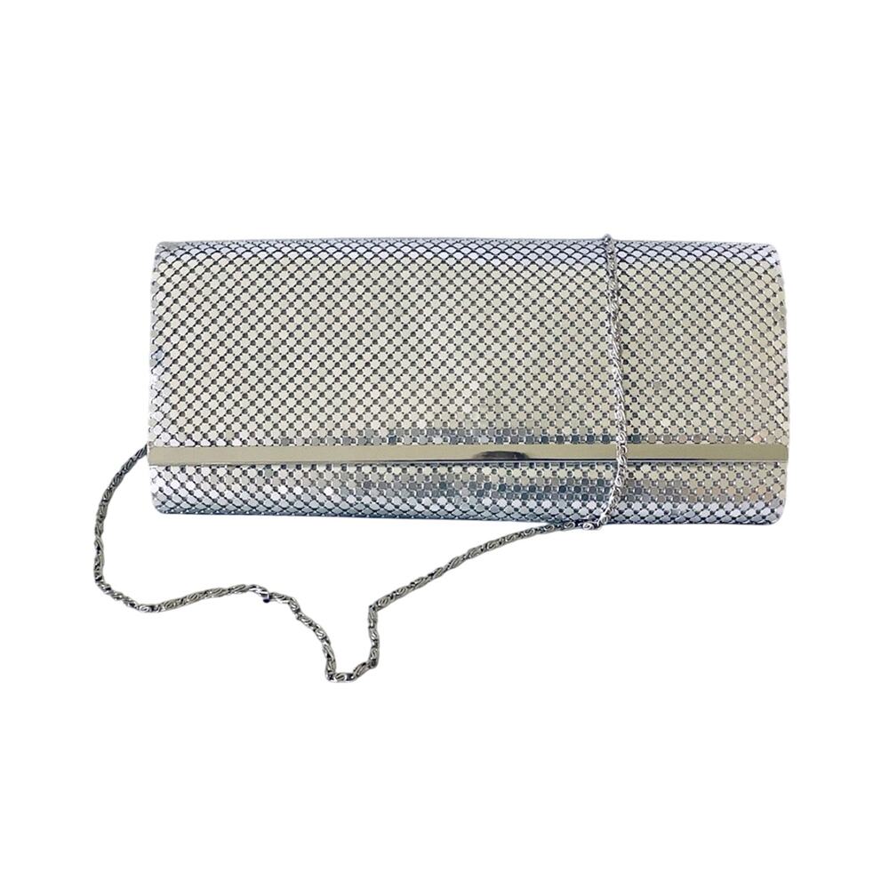 Silver Mesh Formal Evening Purse / Clutch